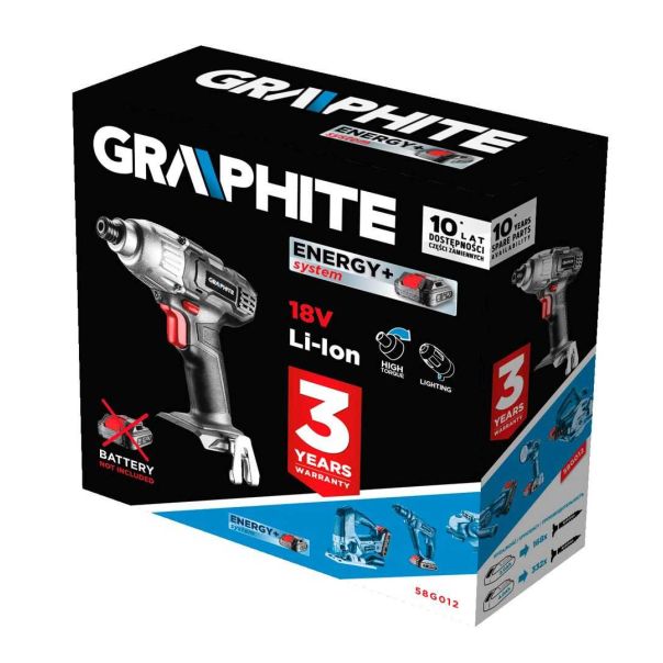 GRAPHITE Aku zavijač - čep, Solo, bez baterije i punjača - 58G012
