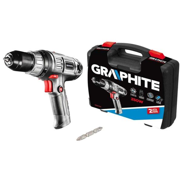 GRAPHITE Bušilica odvrtač 250W - 58G792