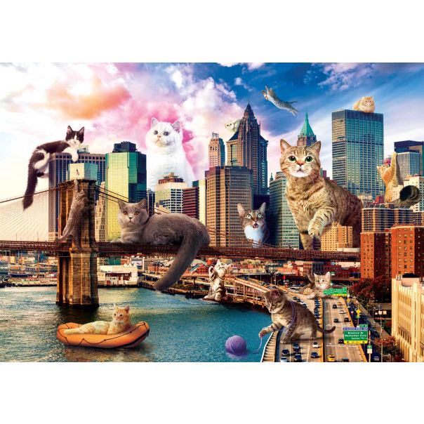 TREFL Puzzle Cats in New York - 1.000 delova - 103795-T10595
