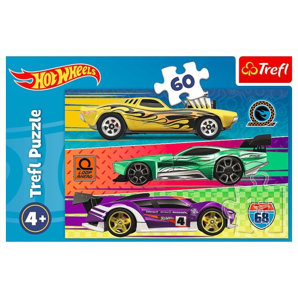 TREFl Puzzle Hot Wheels - 60 delova - 103120-T17389