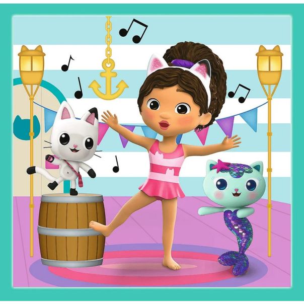 TREFL Puzzle 3u1 Gabby activities 34871 - 20, 36, 50 delova - 102866-T34871