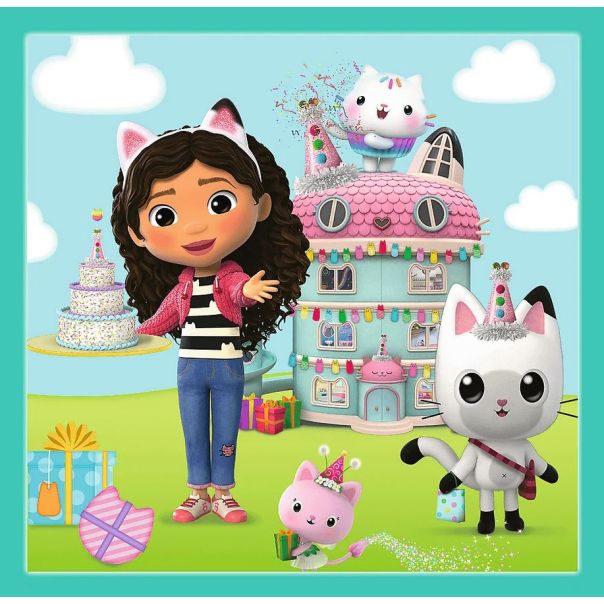 TREFL Puzzle 3u1 Gabby activities 34871 - 20, 36, 50 delova - 102866-T34871