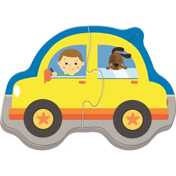 TREFL Puzzle 4u1 Baby transport vehicles 36075 - 2 dela - 102613-T36075