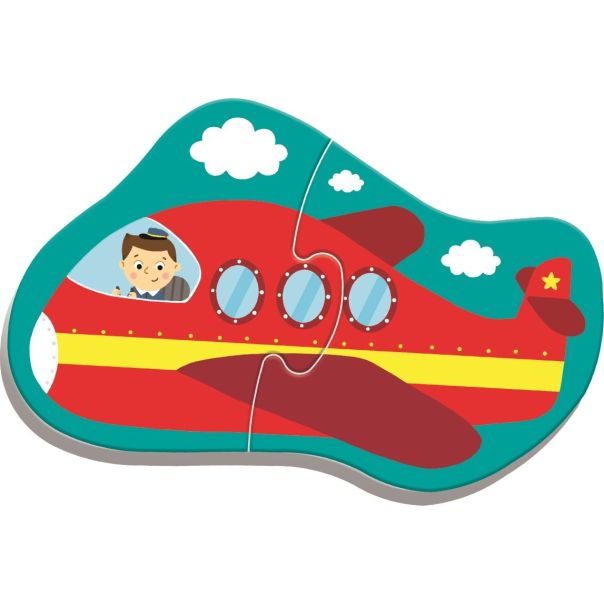 TREFL Puzzle 4u1 Baby transport vehicles 36075 - 2 dela - 102613-T36075