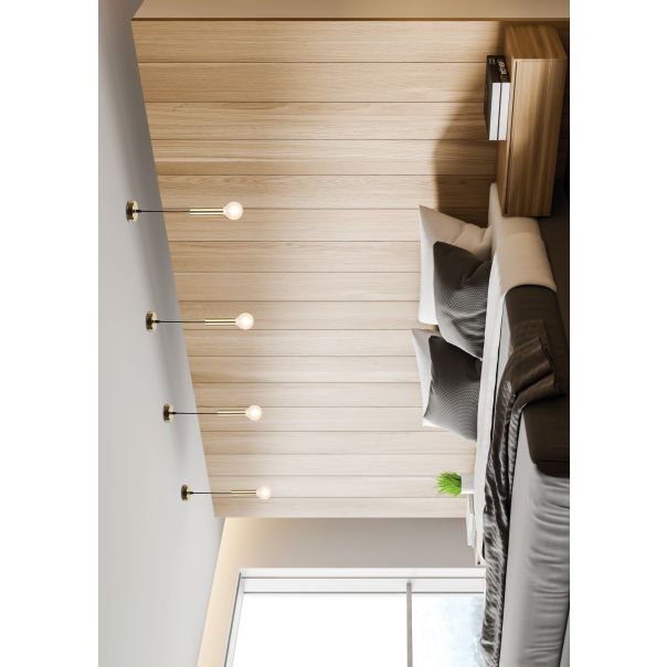 Dallas Viseća Lampa Zlatna 1x40W E27 - 15075-1-1-1