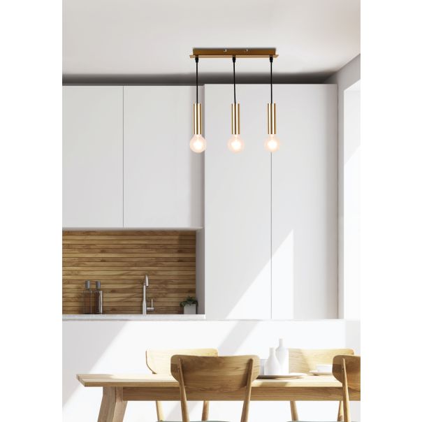 Dallas Viseća Lampa Zlatna 2 3x40W E27 - 15077-1