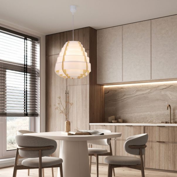 Nagoja Viseća Lampa Bež 1x40W E27 - 15085-1