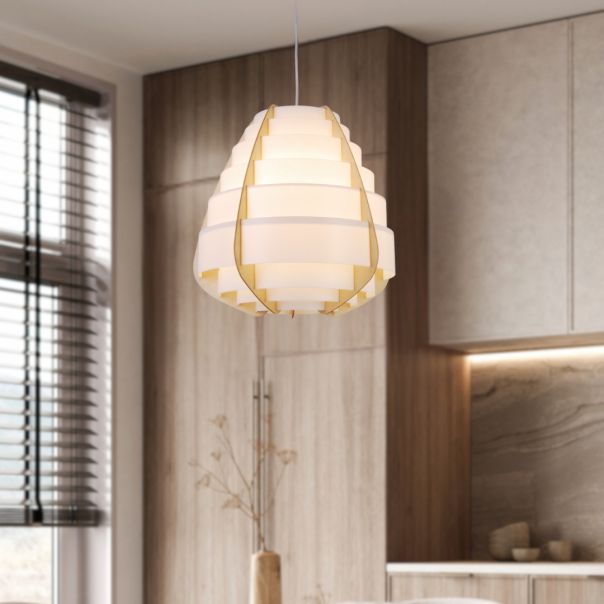 Nagoja Viseća Lampa Bež 1x40W E27 - 15085-1
