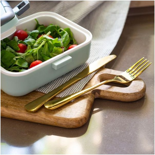 DEKOR DOM Pribor za jelo 16/1 Abele, mat zlatna - 038994