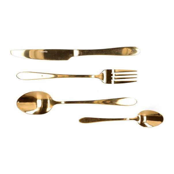 DEKOR DOM Pribor za jelo 16/1 Abele, mat zlatna - 038994