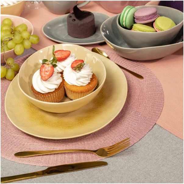 DEKOR DOM Pribor za jelo 16/1 Abele, mat zlatna - 038994