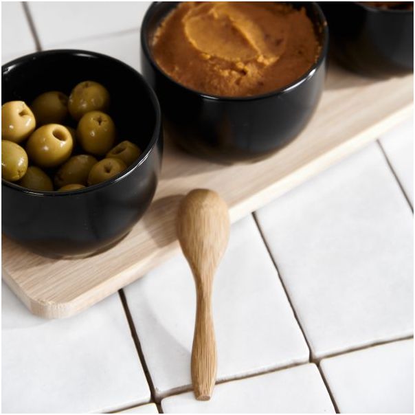 DEKOR DOM Set činija 32x8cm Fincan 3/1, crna - 039651