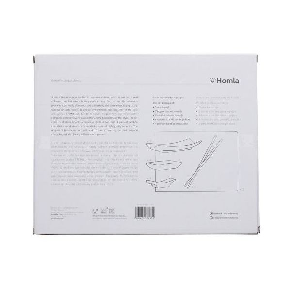 DEKOR DOM Set za Suši 30x24cm Stone - 038927