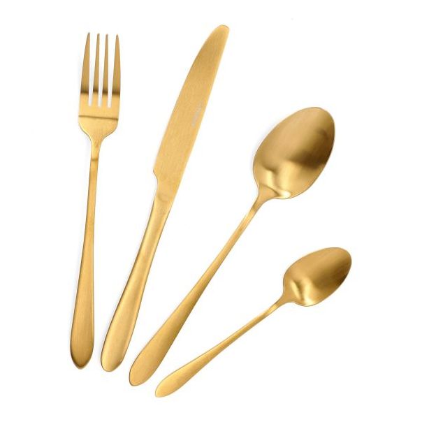 DEKOR DOM Pribor za jelo 16/1 Abele, zlatna - 038991