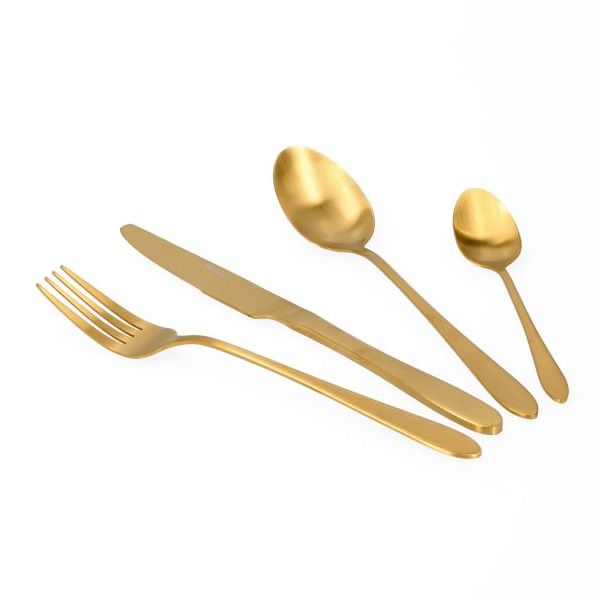 DEKOR DOM Pribor za jelo 16/1 Abele, zlatna - 038991