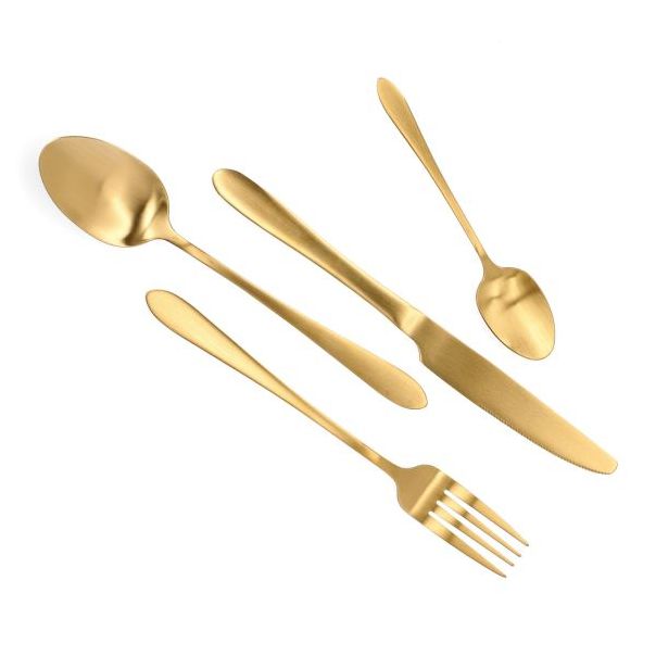 DEKOR DOM Pribor za jelo 16/1 Abele, zlatna - 038991