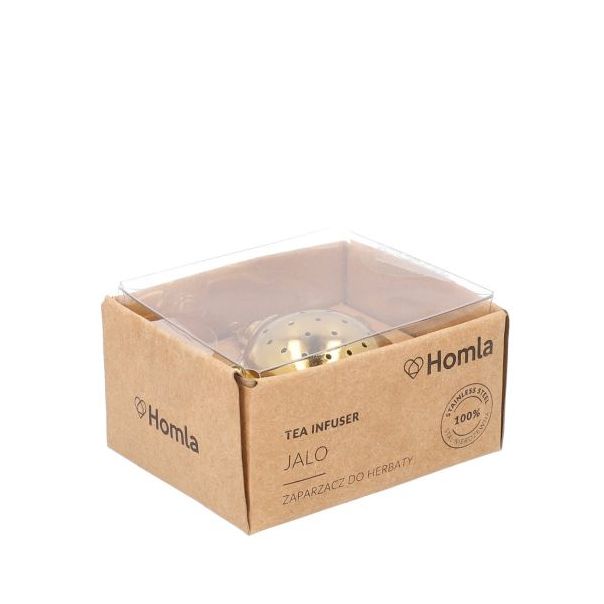 DEKOR DOM Cediljka za čaj 6x5cm Jalo, gold - 038950