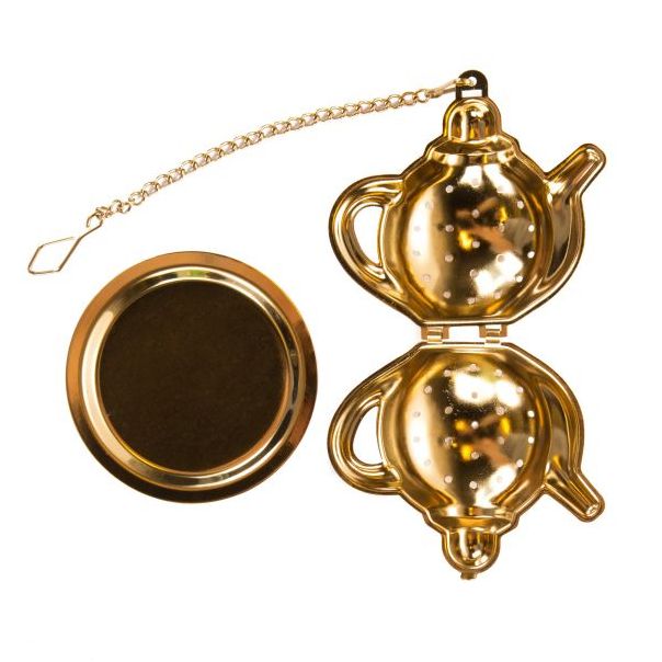 DEKOR DOM Cediljka za čaj 6x5cm Jalo, gold - 038950