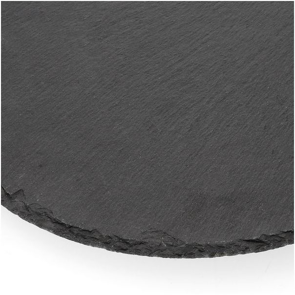 DEKOR DOM Daska za posluživanje 30cm Stone, crna - 039043-1
