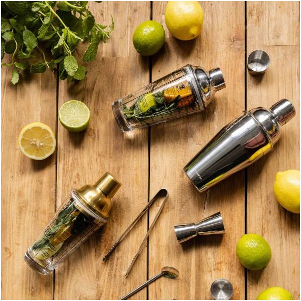 DEKOR DOM Šejker 0.4l Moi, silver - 039040-1