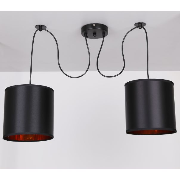 Candi Lux Viseća Lampa Crna 2 2x40W E27 - 15106-1-1