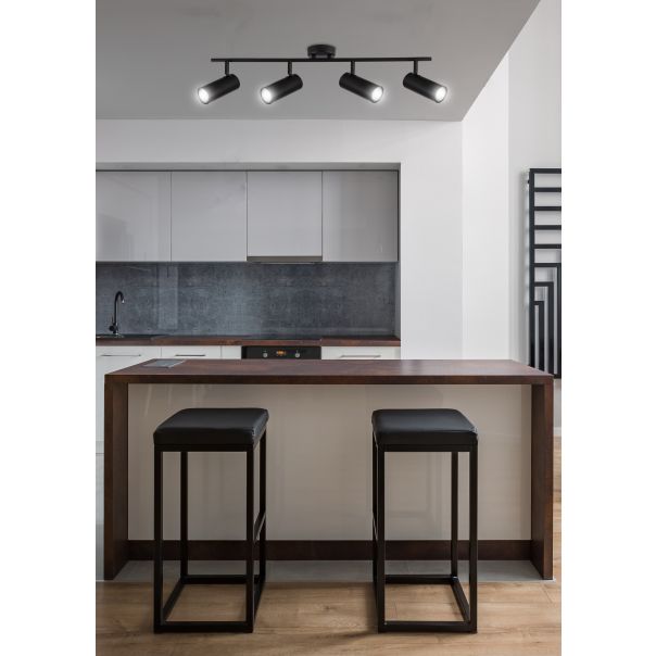 Colly Zidna Lampa Crna 4x15W GU10 - 15115-1-1