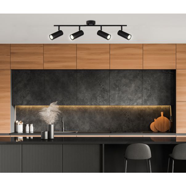 Colly Zidna Lampa Crna 4x15W GU10 - 15115-1-1