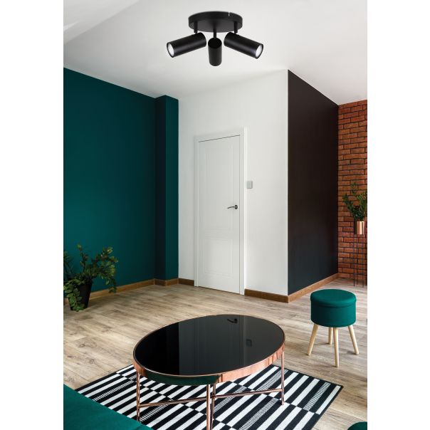 Colly Zidna Lampa Crna 3x15W GU10 - 15114-1