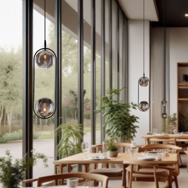 Cordel Viseća Lampa Grafit Crna 2x28W G9 - 15037-1-1