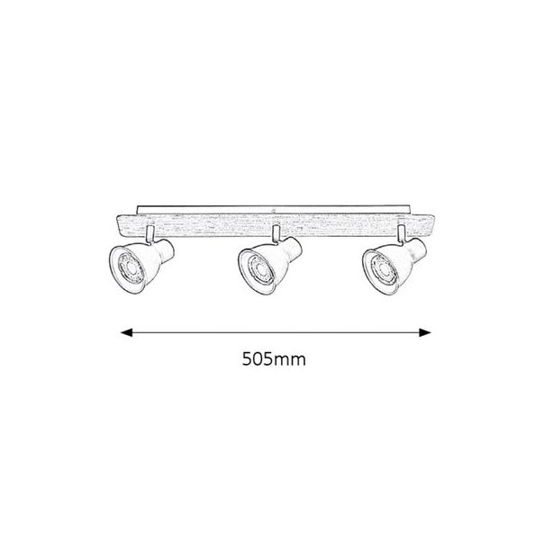 Rabalux Spot rasveta Mac GU10 3x MAX 35W bukva (5904) - 5904-2