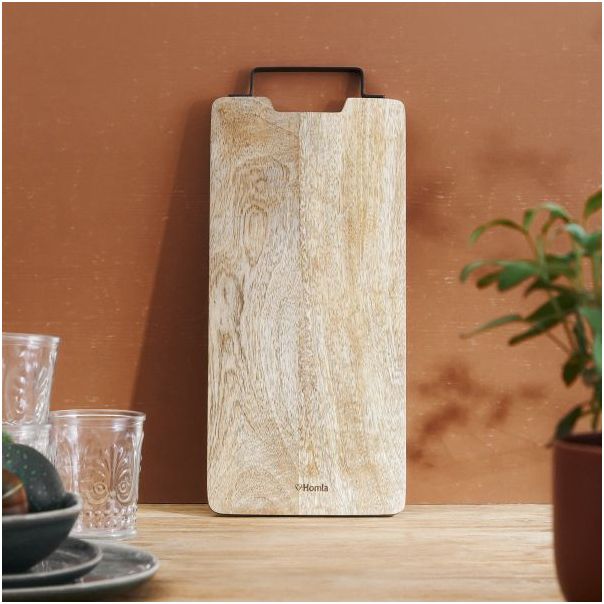 DEKOR DOM Daska za sečenje 41x18cm Soser mango, natural - 039656