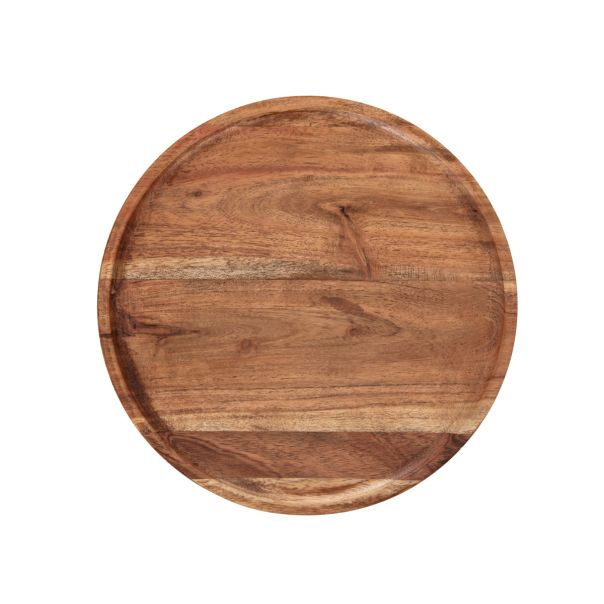 DEKOR DOM Dekorativna drvena tacna 24x2.5cm Acacia - 042286
