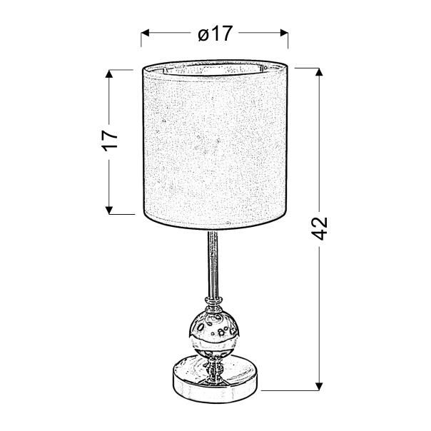 Melba Stona Lampa Crna 1x40W E14 - 15152