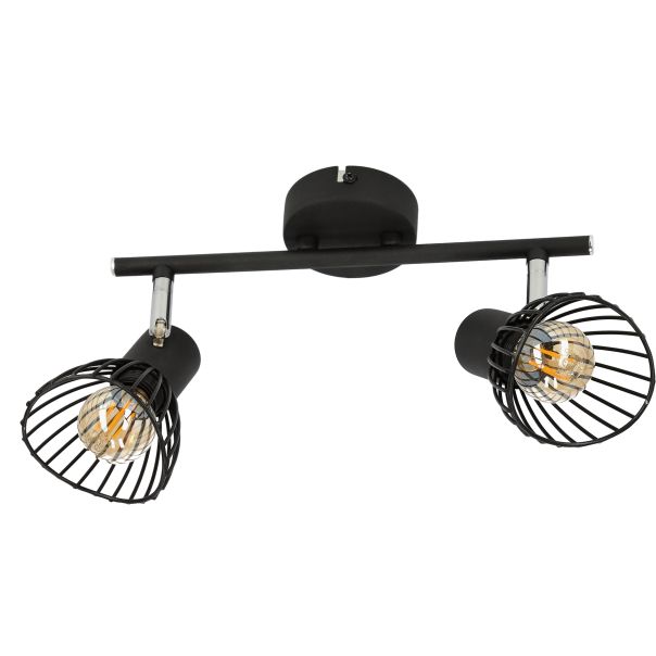 Fly Plafonska Lampa Crna 2 2x40W E14 - 15126