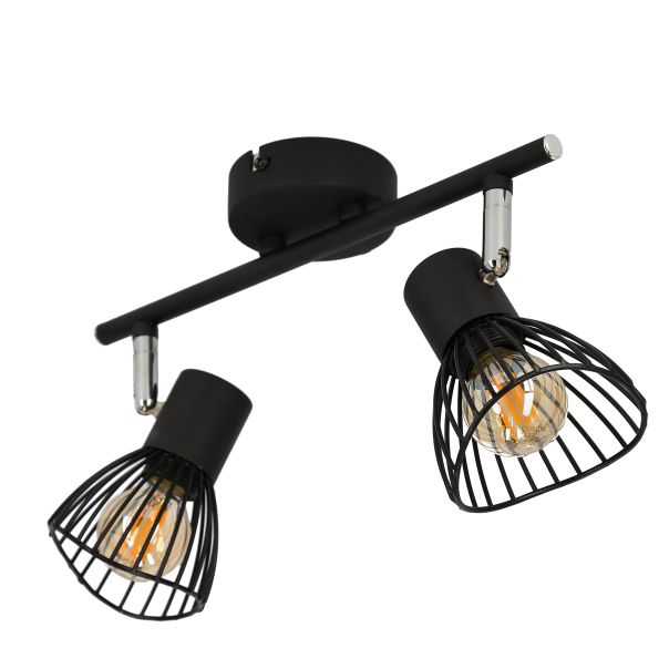 Fly Plafonska Lampa Crna 2 2x40W E14 - 15126