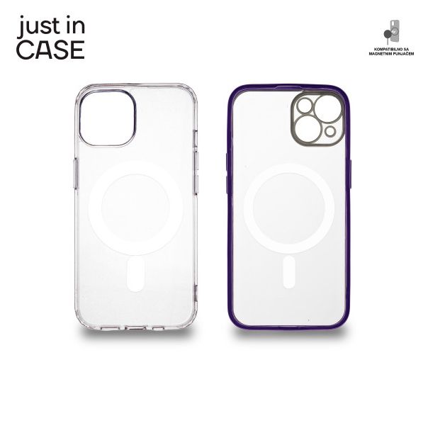 JUST IN CASE 2u1 Extra case MAG MIX paket ljubičasti za iPhone 14 - MAG108PR