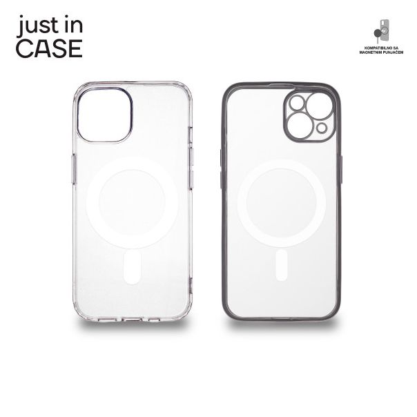 JUST IN CASE 2u1 Extra case MAG MIX paket srebrni za iPhone 14 - MAG108SL