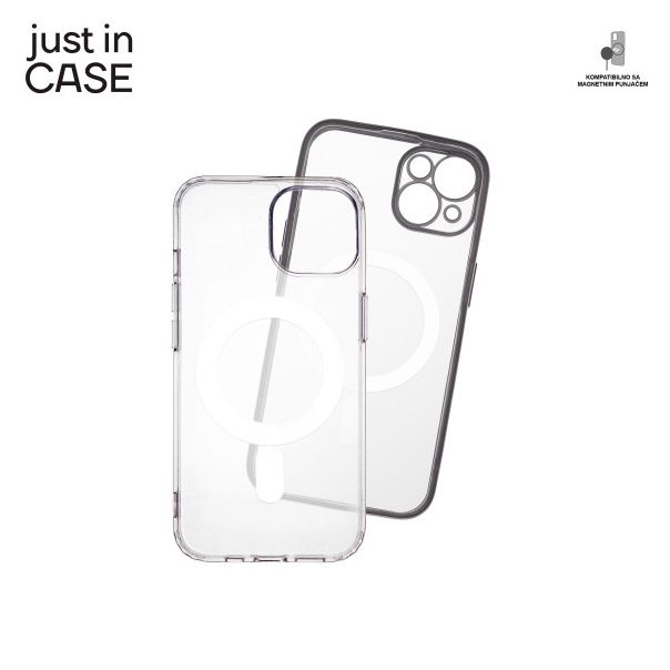 JUST IN CASE 2u1 Extra case MAG MIX paket srebrni za iPhone 14 - MAG108SL