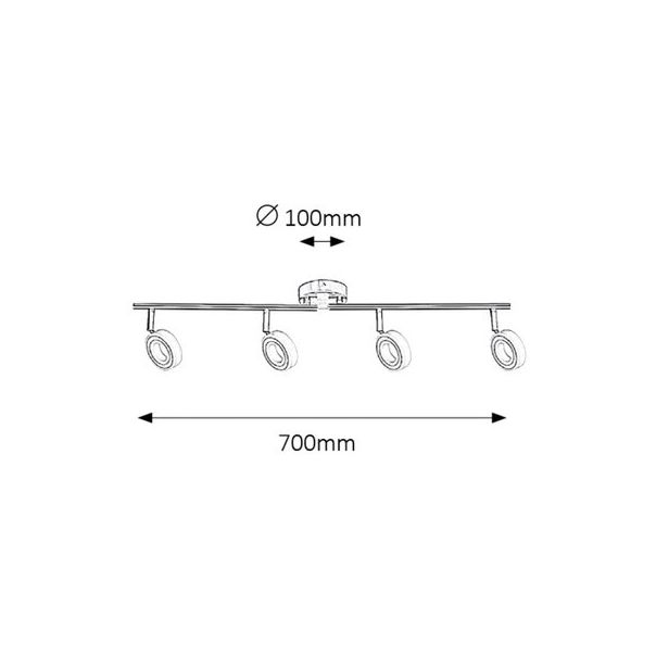 RABALUX Spot rasveta Zora LED 4X 4,5W - 5942