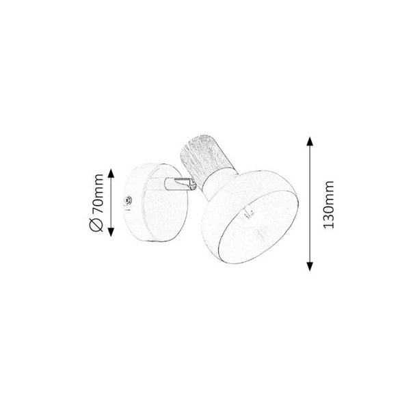 Rabalux Spot rasveta Holly E14 1x MAX 40W bela (5943) - 5943