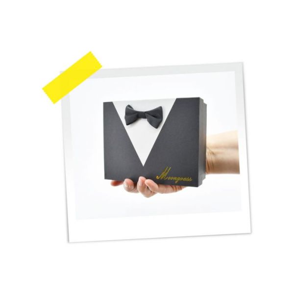 MOJA KNJIŽARA SET MUŠKI OP24445 sat sa narukvicama crna WY - 5946-1