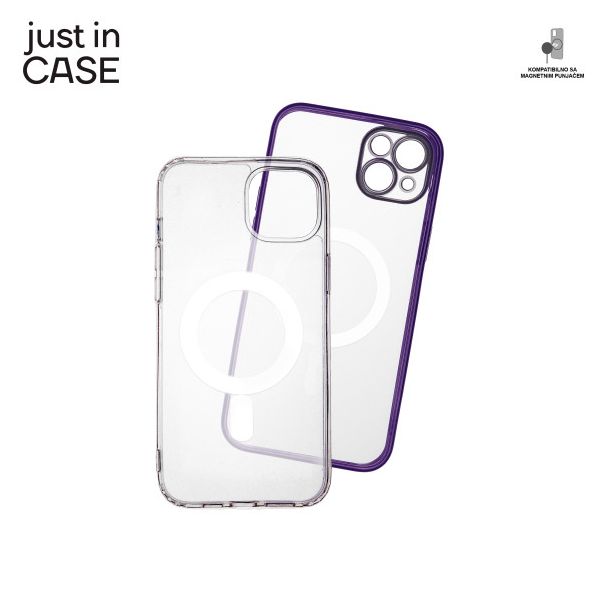 JUST IN CASE 2u1 Extra case MAG MIX paket ljubičasti za iPhone 14 Plus - MAG109PR
