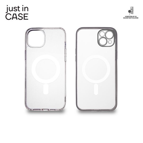 JUST IN CASE 2u1 Extra case MAG MIX paket srebrni za iPhone 14 Plus - MAG109SL
