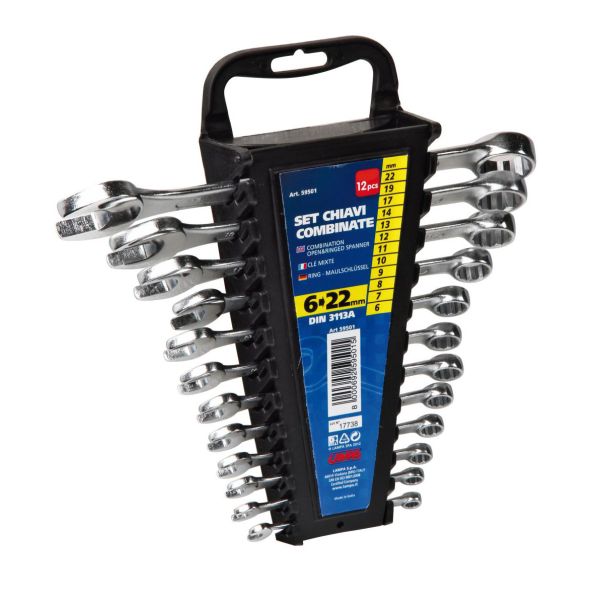 LAMPA ACCESSORIES Set viljuškasto-okastih ključeva 12kom 6-22mm - 59501
