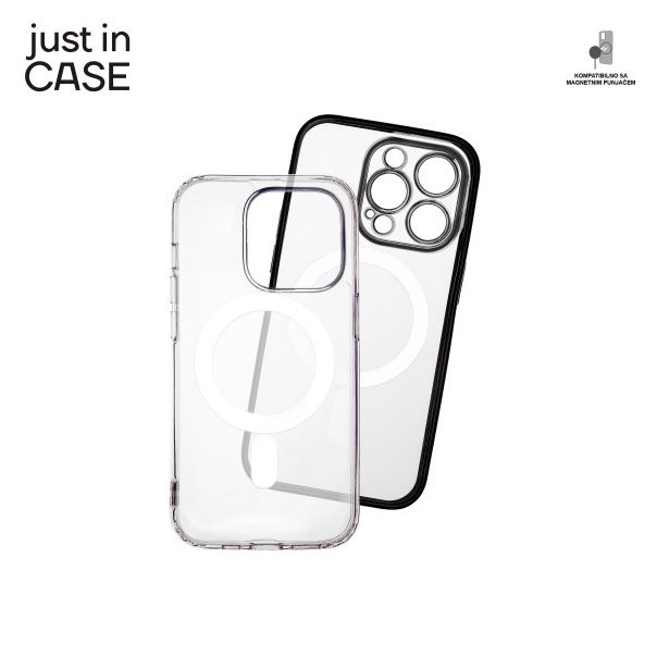 JUST IN CASE 2u1 Extra case MAG MIX paket crni za iPhone 14 Pro - MAG110BK