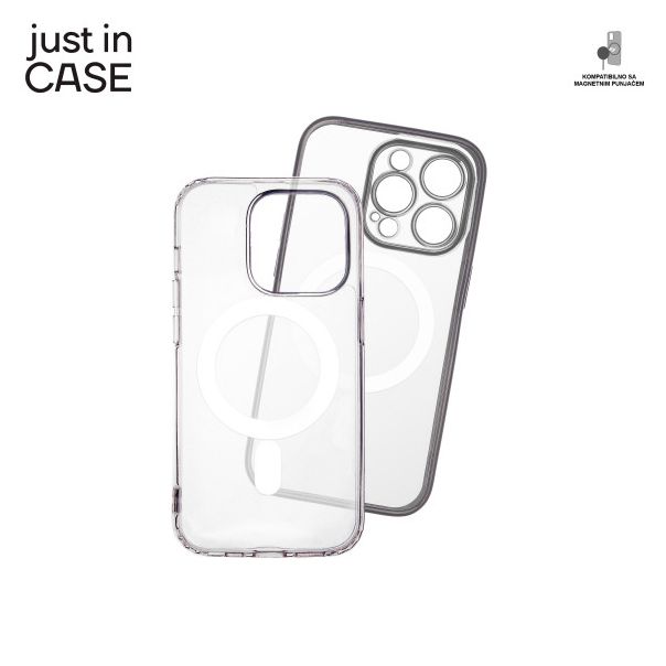 JUST IN CASE 2u1 Extra case MAG MIX paket srebrni za iPhone 14 Pro - MAG110SL