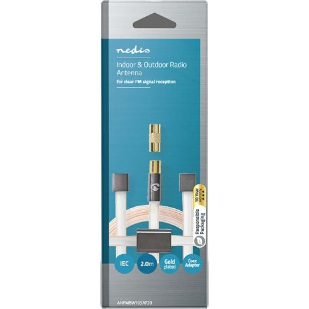 NEDIS FM Antena ANFMBW105AT20 - 45975