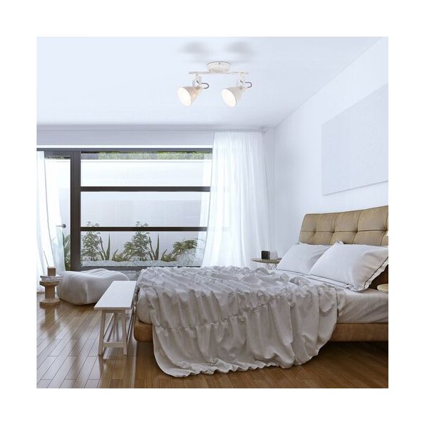 Rabalux Spot rasveta Vivienne E14 2x MAX 40W antik bela (5967) - 5967