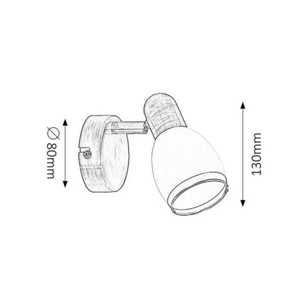 Rabalux Spot rasveta Elite E14 1x MAX 40W bronzana (5970) - 5970
