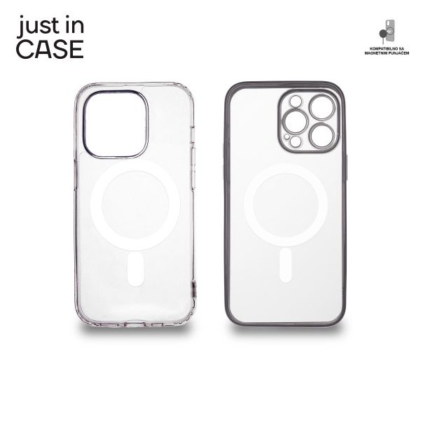 JUST IN CASE 2u1 Extra case MAG MIX paket srebrni za iPhone 14 Pro Max - MAG111SL